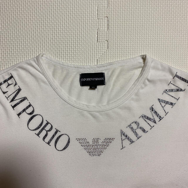 Emporio Armani(エンポリオアルマーニ)の【エンポリオアルマーニ 】ラインストーンロゴ　半袖Tシャツ　XL メンズのトップス(Tシャツ/カットソー(半袖/袖なし))の商品写真