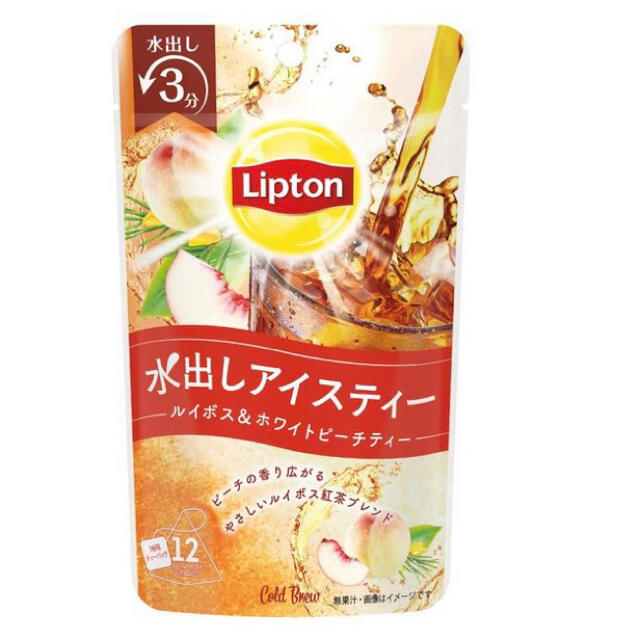 リプトン　コールドブリュー　ルイボス&ホワイトピーチティー　12袋✖️3箱 食品/飲料/酒の飲料(茶)の商品写真