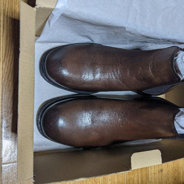 ZARA(ザラ)のZARA  SIDE GORE BOOTS (BROWN)  開封未使用 メンズの靴/シューズ(ブーツ)の商品写真