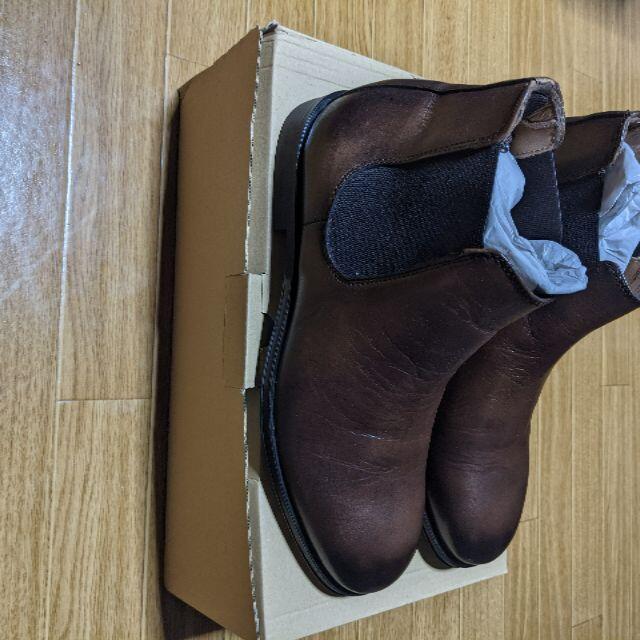 ZARA(ザラ)のZARA  SIDE GORE BOOTS (BROWN)  開封未使用 メンズの靴/シューズ(ブーツ)の商品写真