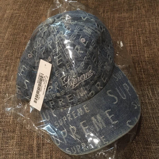 メンズsupreme 21ss warp jacquard denim 6-panel