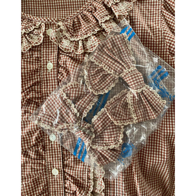 ❤️ RichGirlギンガムチェックレースブラウス&スカートセット レディースのレディース その他(セット/コーデ)の商品写真