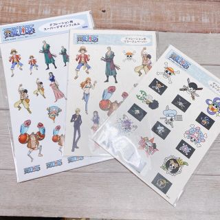 ONE PIECE デコレーション用スーパーデザインフィルム＆コラージュペーパー(キャラクターグッズ)