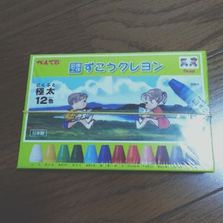 ペンテル(ぺんてる)のぺんてる　ずこうクレヨン　極太１２色(クレヨン/パステル)