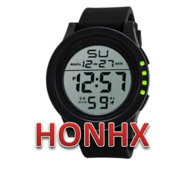 ダイバーズタイプ HONHXドット アウトドア　新品未使用　3気圧防水腕時計 メンズの時計(腕時計(デジタル))の商品写真