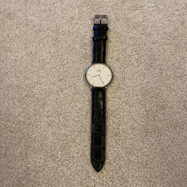 Daniel Wellington(ダニエルウェリントン)のダニエルウェリントン　daniel wellington 腕時計　黒革 メンズの時計(レザーベルト)の商品写真