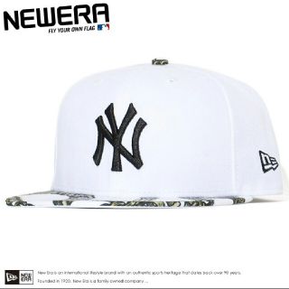 現行品 ニューエラ 9FIFTY NY キャップ 帽子  白 鎖 チェーン(キャップ)