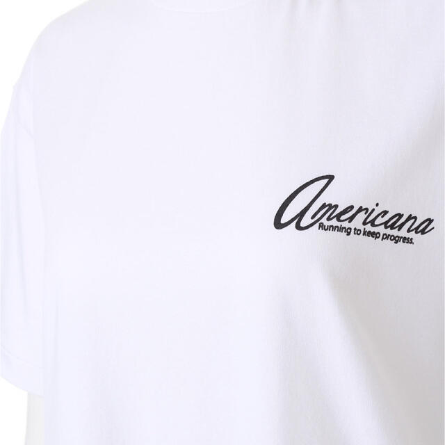 ♡新品 Americana バックロゴTシャツ ホワイト | domsentivo.com