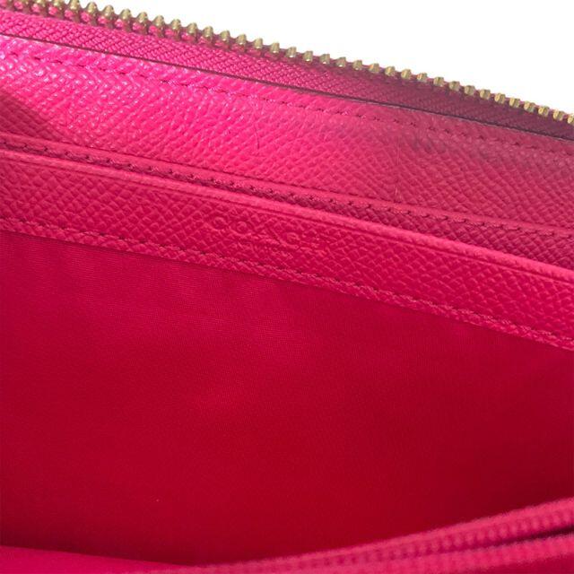 COACH - COACH コーチ 長財布 シグネチャー カーキ×ピンクルビーの通販