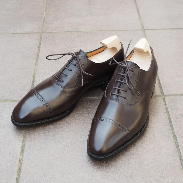 OXFORDCARFJohnLobb Phililp2 7E 7000 ダークブラウン ジョンロブ