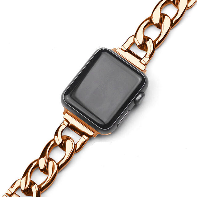 Apple Watch(アップルウォッチ)のアップルウォッチ　ピンクゴールド　ステンレス　チェーンベルト　38/40mm レディースのファッション小物(腕時計)の商品写真