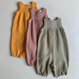 コドモビームス(こども ビームス)の値下げしました！MINGO muslin playsuits(ロンパース)