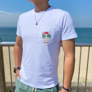 ロンハーマン(Ron Herman)のSafari系　LUSSO SURF サーフドッグポケットTシャツ　Lサイズ(Tシャツ/カットソー(半袖/袖なし))