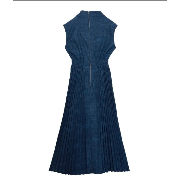 AMERI  DENIM LIKE PLEATS DRESS 4