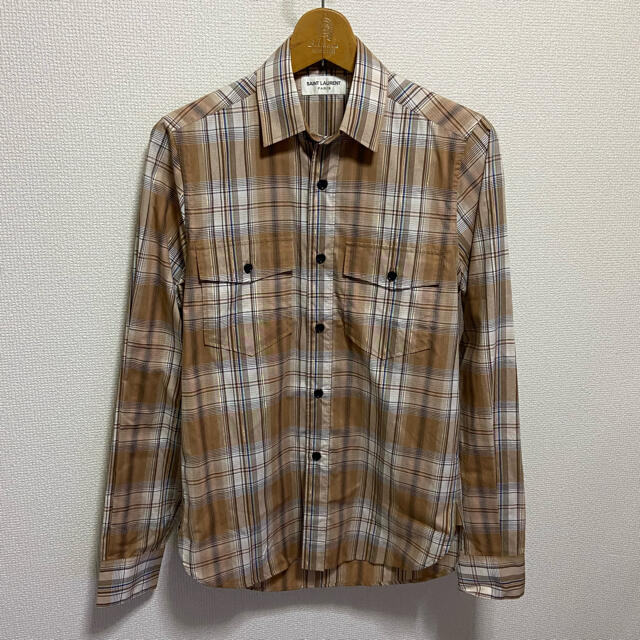 がんちゃん】 Saint Laurent - 国内正規品 サンローランパリ チェック