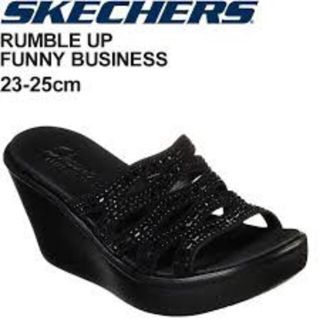 スケッチャーズ(SKECHERS)の新品25％OFF♪メチャかわ♪スケッチャーズ大人キラキラウェッジサンダル#25(サンダル)