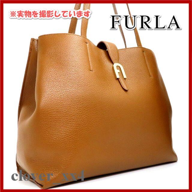 Furla 年 美品 フルラ トートバッグ ブラウン 鳥 新