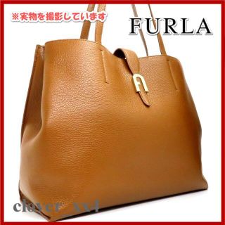 フルラ(Furla)の【2020年 美品】 フルラ トートバッグ ブラウン 鳥 新ロゴ A4(トートバッグ)