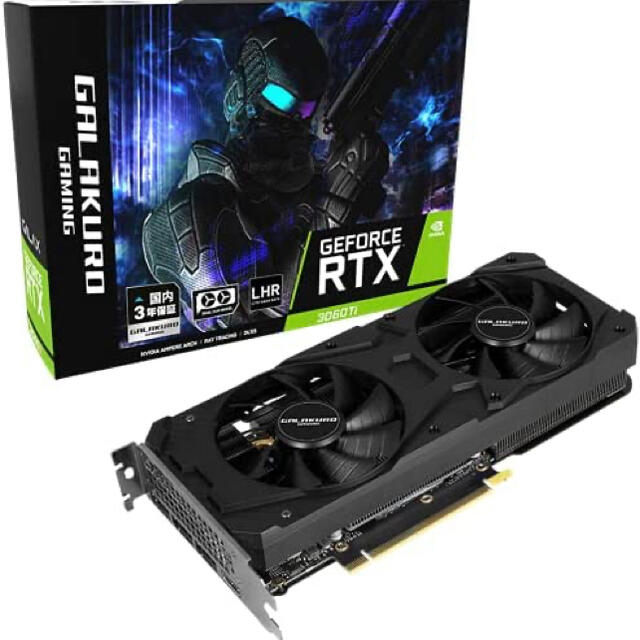 玄人志向 NVIDIA GeForce RTX3060Ti 搭載 グラボ