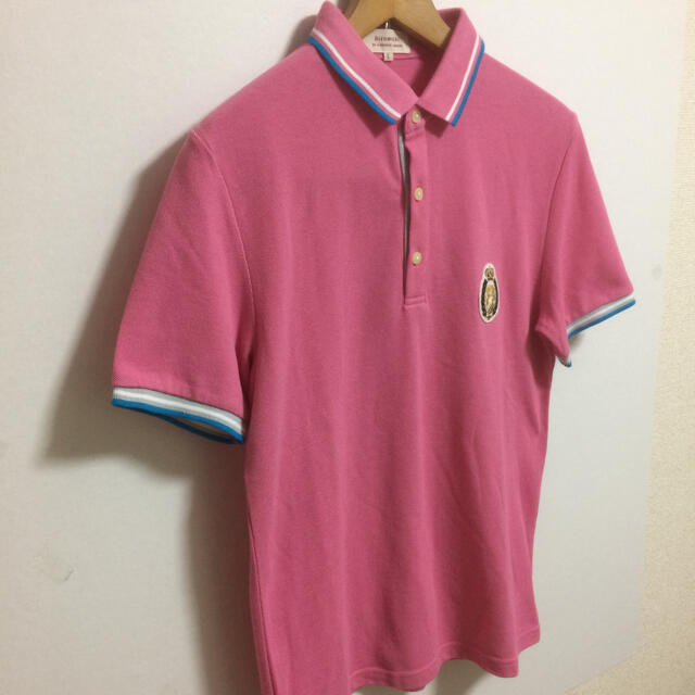 HIROMICHI NAKANO(ヒロミチナカノ)のヒロミチナカノ 半袖ポロシャツ Lサイズ ピンク 未使用に近い メンズのトップス(ポロシャツ)の商品写真