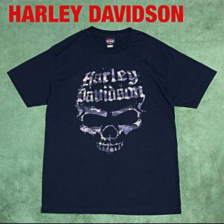 ハーレーダビッドソン(Harley Davidson)の【人気】HARLEY DAVIDSON　ビッグシルエットTシャツ　スカル(Tシャツ/カットソー(半袖/袖なし))