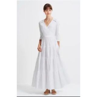 バーニーズニューヨーク(BARNEYS NEW YORK)の【チュポリーナ様専用】バレリーナワンピース　白　36(ロングワンピース/マキシワンピース)