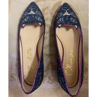 シャルロットオリンピア(Charlotte Olympia)のCharlotte Olympia シャーロットオリンピア 猫 Cat パンプス(バレエシューズ)