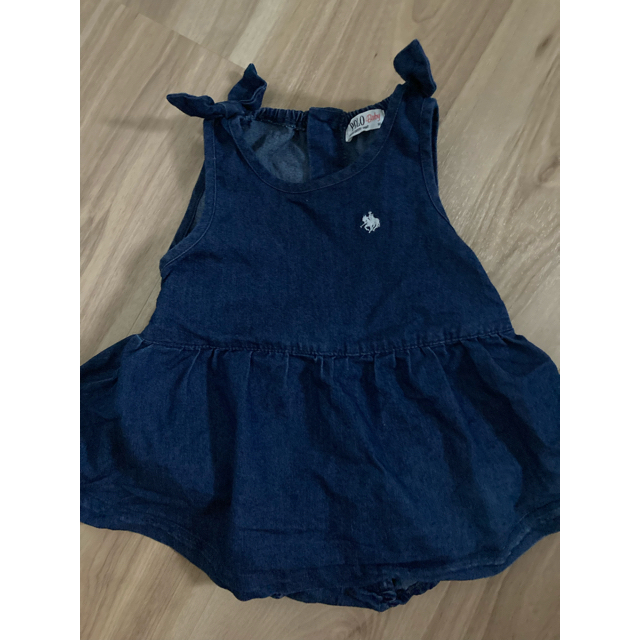 POLO RALPH LAUREN(ポロラルフローレン)のぱんちゃん4319様専用！POLO baby デニムワンピース、メゾピアノセット キッズ/ベビー/マタニティのベビー服(~85cm)(ワンピース)の商品写真