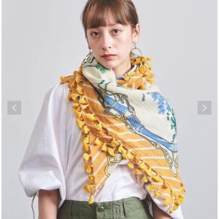 ユナイテッドアローズ(UNITED ARROWS)のmanipuri マニプリ ポンポンストール(ストール/パシュミナ)