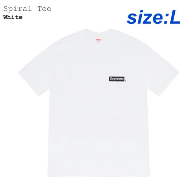 Supreme Spiral Tee【White L】