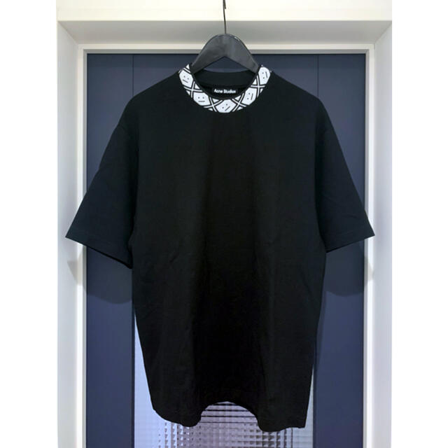 21SS Acne Studios フェイスモチーフ入りモックネックTシャツトップス