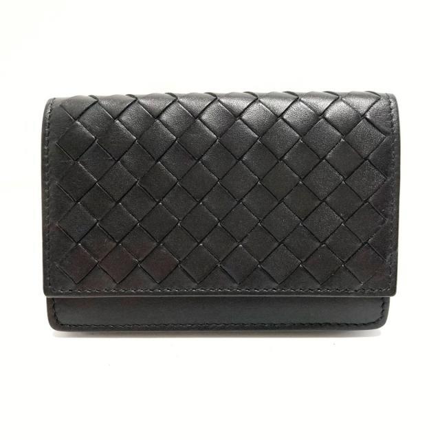 Bottega Veneta(ボッテガヴェネタ)のボッテガヴェネタ 名刺入れ B04730757K 黒 レディースのファッション小物(名刺入れ/定期入れ)の商品写真