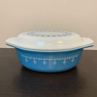 パイレックス(Pyrex)のパイレックス スノーフレーク オーバルキャセロール(食器)