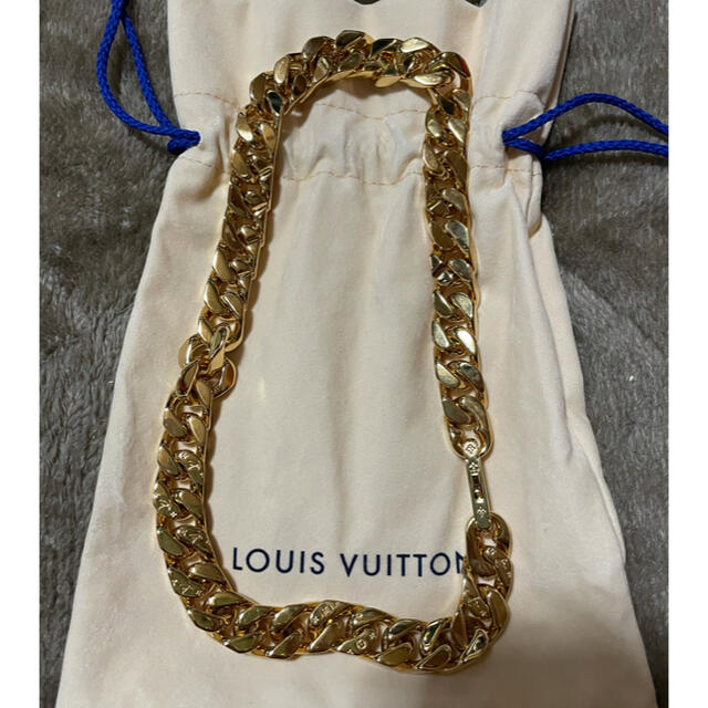 受注生産品】 LOUIS VUITTON ルイヴィトン ネックレス 金 2021新作 美中古 モノグラム コリエチェーン ネックレス 