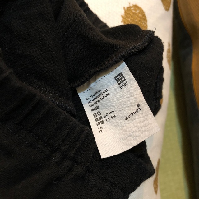 SNOOPY(スヌーピー)のスヌーピーTシャツとユニクロパンツセット キッズ/ベビー/マタニティのベビー服(~85cm)(Ｔシャツ)の商品写真