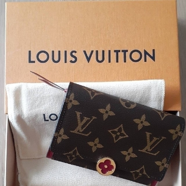 Louis Vuitton Monogram Canvas Flore Compact Wallet (SHF-15793