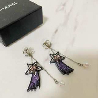 シャネル(CHANEL)のCHANEL ピアス 流れ星 ココマーク(ピアス)