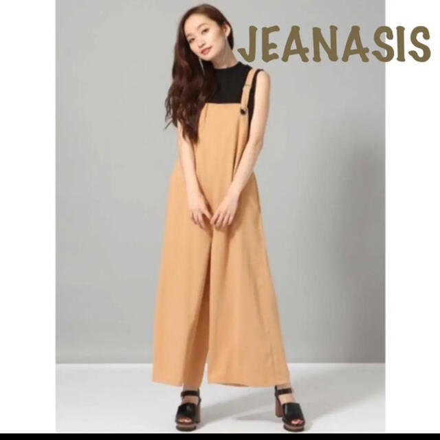 JEANASIS(ジーナシス)の【専用】JEANASISサロペット　ベージュ レディースのパンツ(サロペット/オーバーオール)の商品写真