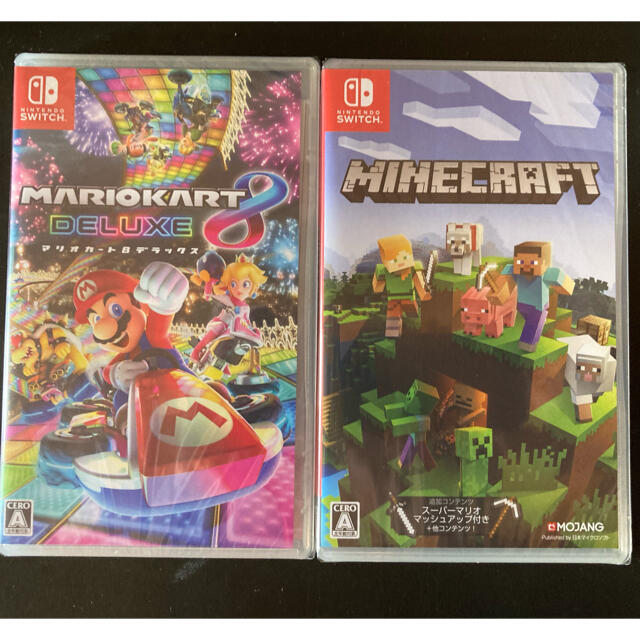 2本セット】マリオカート8 デラックス + マインクラフト 2本セット】マリオカート8 デラックス + マインクラフト