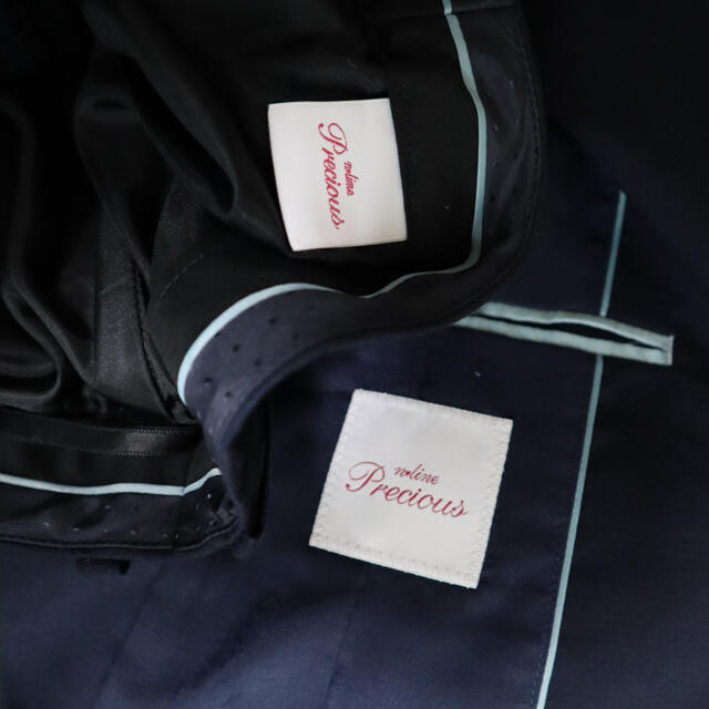 AOKI(アオキ)の【専用】スーツ ジャケット ネイビー　夏　クロップドパンツ　AOKI アオキ レディースのフォーマル/ドレス(スーツ)の商品写真
