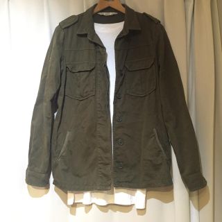 ザラ(ZARA)のZARA カーキデニムジャケット(ミリタリージャケット)