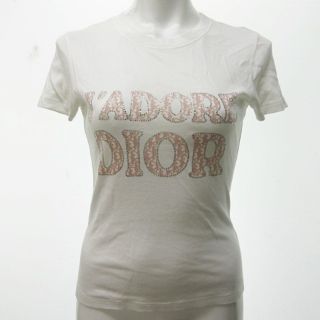 クリスチャンディオール(Christian Dior)のクリスチャンディオール Tシャツ カットソー 半袖 ロゴ トロッター 38(Tシャツ(半袖/袖なし))