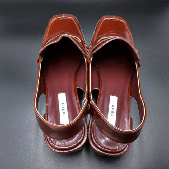 Ameri VINTAGE(アメリヴィンテージ)のみさま専用❤️AMERI❤️SQUARE LOAFER SANDALS レディースの靴/シューズ(ローファー/革靴)の商品写真