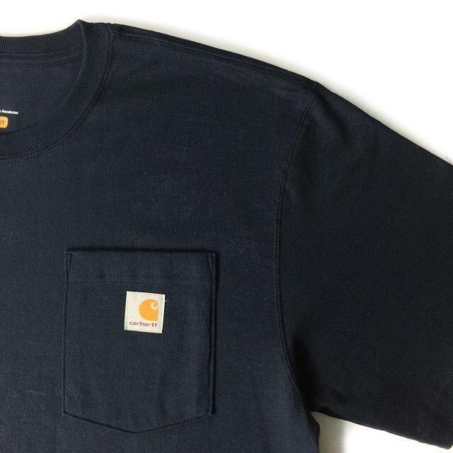 carhartt(カーハート)のカーハート 半袖 Tシャツ オリジナルフィット(L)紺181218 メンズのトップス(Tシャツ/カットソー(半袖/袖なし))の商品写真