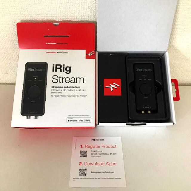 iRig　オーディオインターフェイス　Stream　Streaming　audio　interface