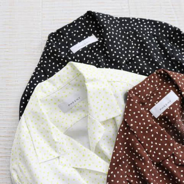 PHEENY(フィーニー)のPHEENY/フィーニー　Rayon dot シャツ レディースのトップス(シャツ/ブラウス(半袖/袖なし))の商品写真