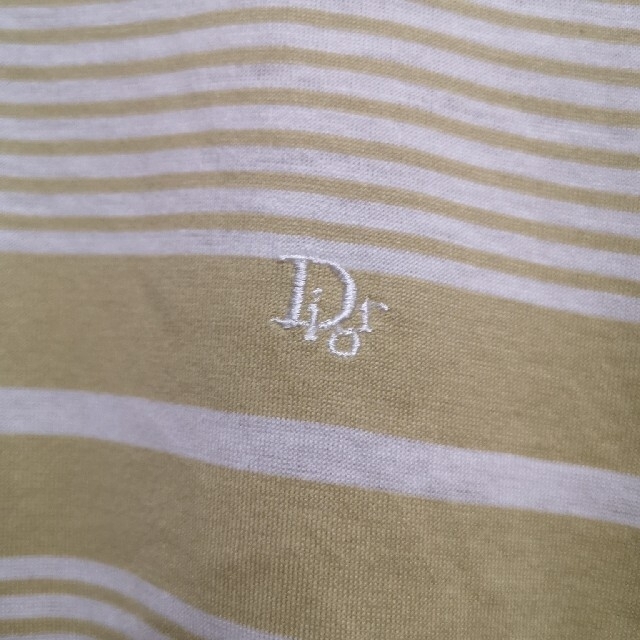 Christian Dior(クリスチャンディオール)の美品 Dior ヴィンテージ Tシャツ Lサイズ ボーダー 刺繍 メンズのトップス(Tシャツ/カットソー(半袖/袖なし))の商品写真