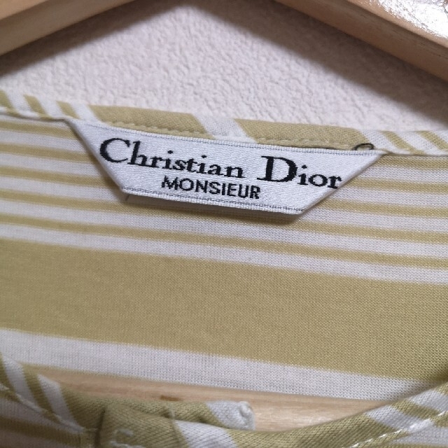 Christian Dior(クリスチャンディオール)の美品 Dior ヴィンテージ Tシャツ Lサイズ ボーダー 刺繍 メンズのトップス(Tシャツ/カットソー(半袖/袖なし))の商品写真