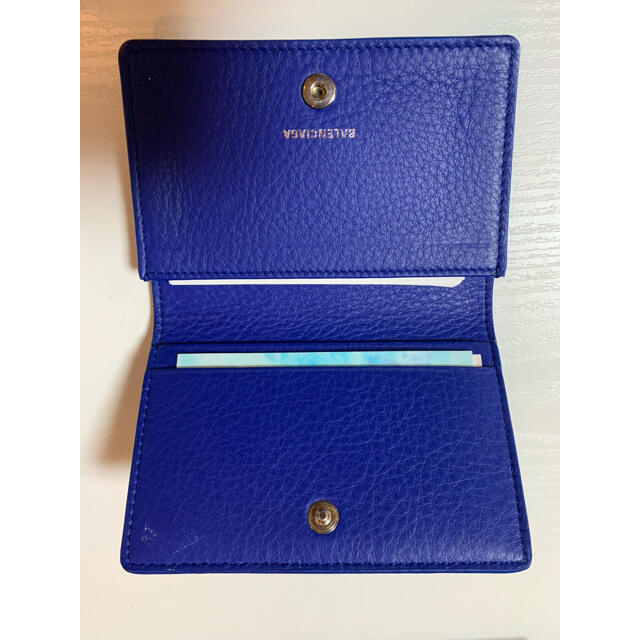 Balenciaga - 美品 バレンシアガ 名刺入れ ロイヤルブルー カード