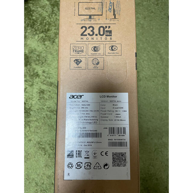 Acer(エイサー)のACER モニター　23インチ スマホ/家電/カメラのPC/タブレット(ディスプレイ)の商品写真